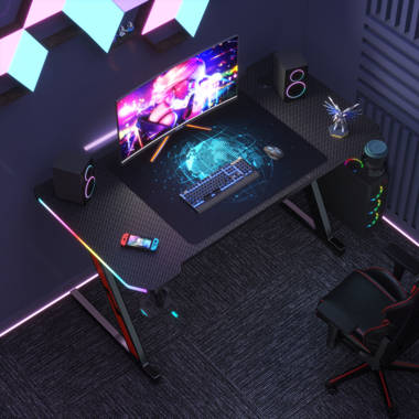 Led light deals up gaming desk